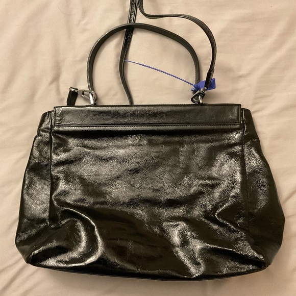LONGCHAMP “Gatsby” Black Patent Leather Satchel - Picture 3 of 7